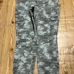 SPANX Gray Camouflage Pants